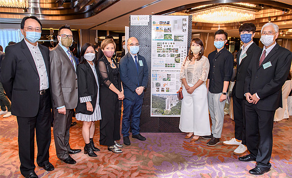 The Deputy Director (Development and Construction), Mr Stephen Leung (fifth left), pictured with the